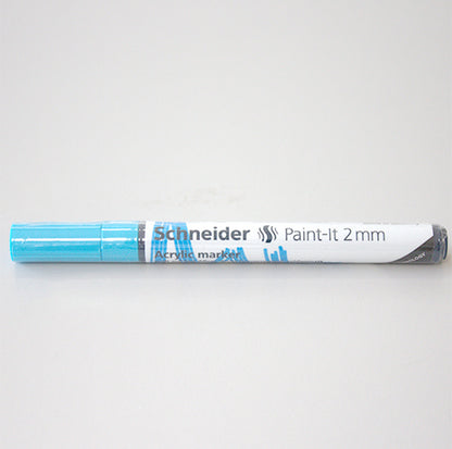 Marker Pen, Acrylic, 2mm Blue Pastel (Pack of 5)